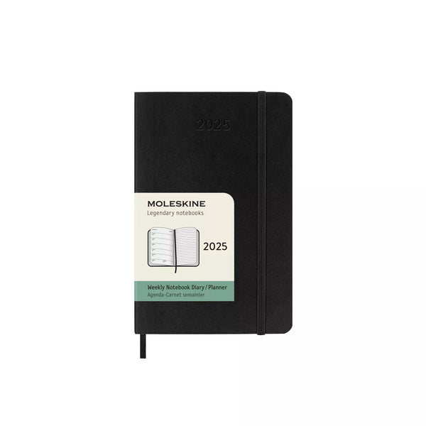 Moleskine Softcover Weekly Notebook Diary/Planner 12-Month 2025 - Pocket