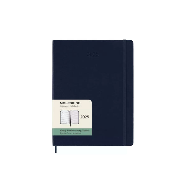 Moleskine Hardcover Weekly Notebook Diary/Planner 12-Month 2025 - Extra Large