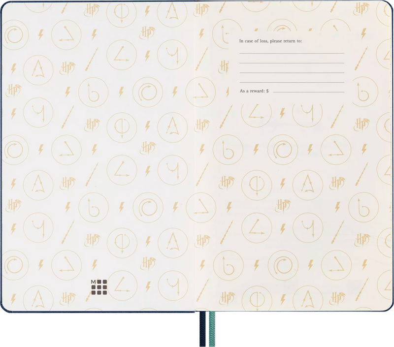 Moleskine Harry Potter Expecto Patronum Limited Edition Ruled Hardcover Notebook - Large