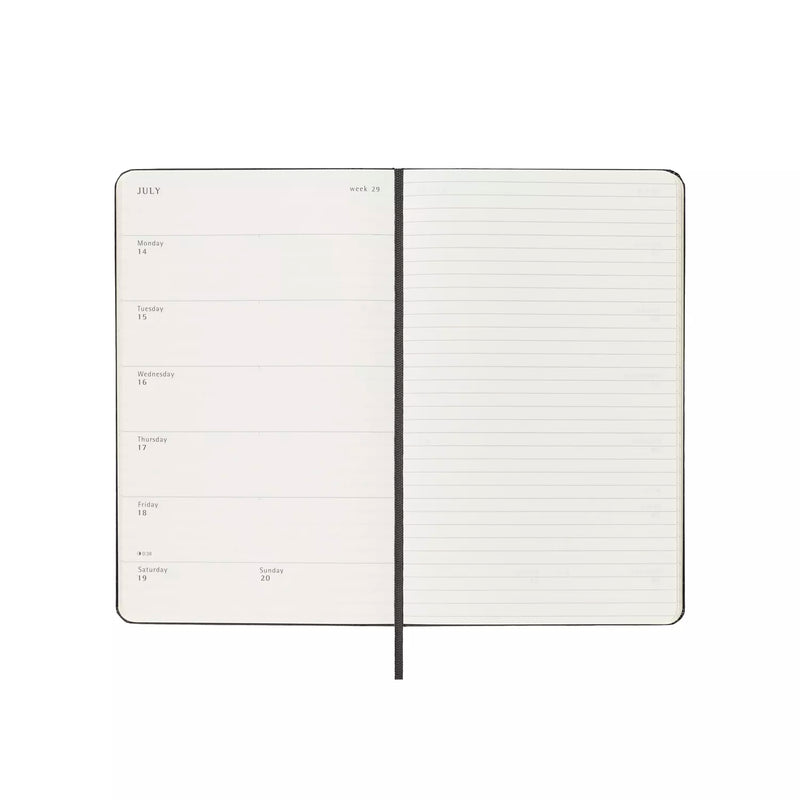 Moleskine Hardcover Weekly Notebook Diary/Planner 12-Month 2025 - Large