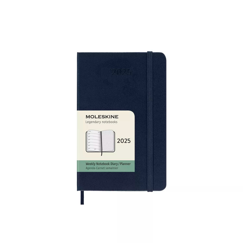 Moleskine Hardcover Weekly Notebook Diary/Planner 12-Month 2025 - Pocket