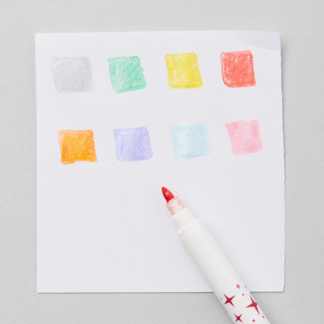 Giotto Turbo Pastel Glitter Pens (Pack of 8)