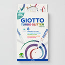 Giotto Turbo Pastel Glitter Pens (Pack of 8)
