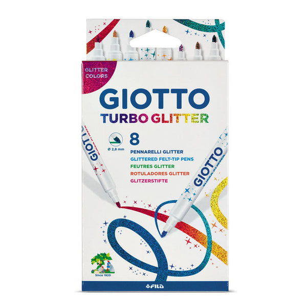 Giotto Turbo Glitter Pens (Pack of 8)