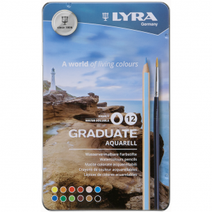 Lyra Graduate Aquarell Colour Pencil Tin (13pc)