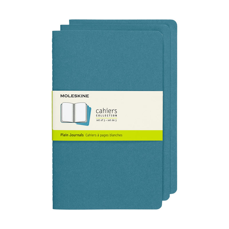Moleskine Cahier Plain Journals - Large (Set of 3)