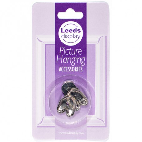 Leeds Display Heavy Duty Nickel Picture Hangers (2 Pack)
