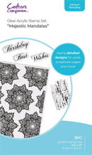 Crafter's Companion Clear Acrylic Stamp Set - Majestic Mandalas