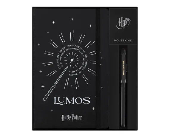 Moleskine Harry Potter Lumos Limited Edition Ruled Hardcover Notebook & Kaweco Pen