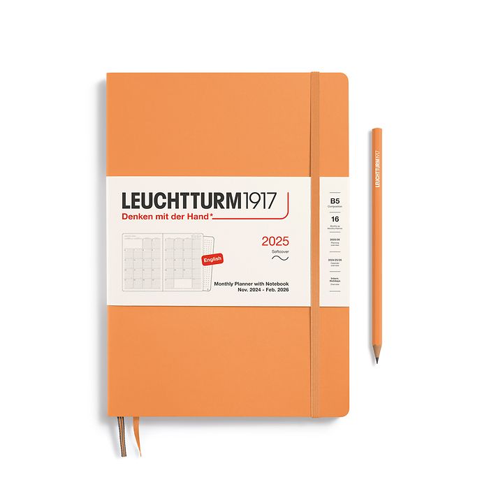 Leuchtturm 1917 Monthly Planner & Notebook Softcover Composition (B5) 2025