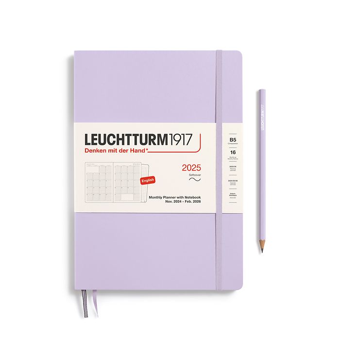 Leuchtturm 1917 Monthly Planner & Notebook Softcover Composition (B5) 2025