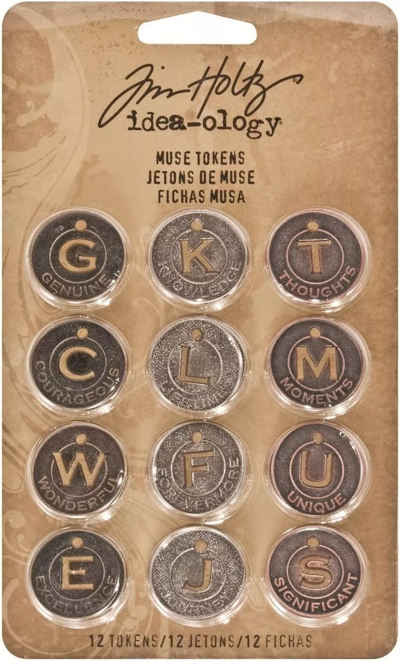 Tim Holtz idea-ology Muse Tokens (12pc)