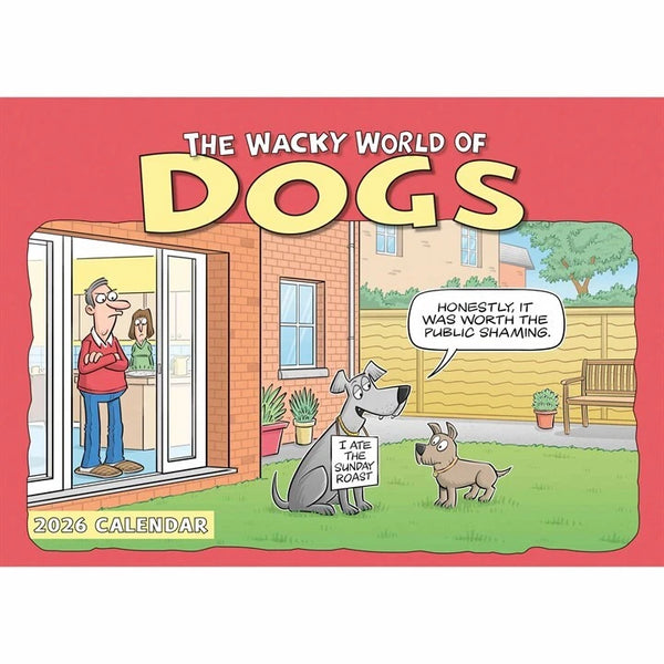 Carousel The Wacky World of Dogs 2026 Calendar