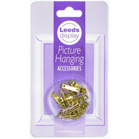 Leeds Display Small Picture Hooks & Pins (12 Pack)