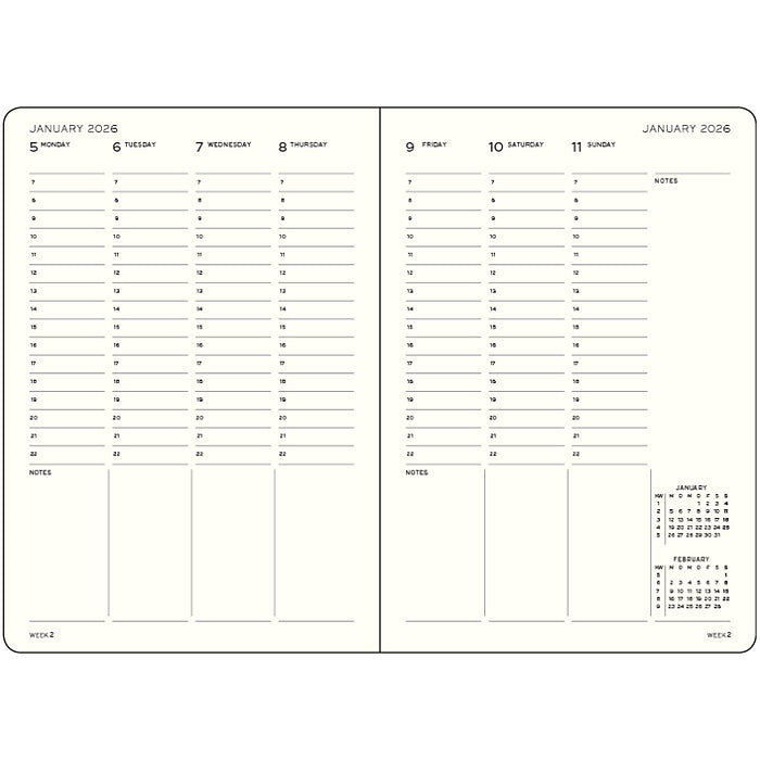 Leuchtturm 1917 Week Planner Hardcover Composition (B5) 2026