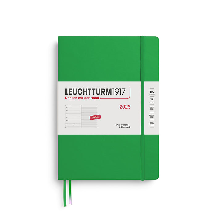 Leuchtturm 1917 Weekly Planner & Notebook Hardcover Composition (B5) 2026
