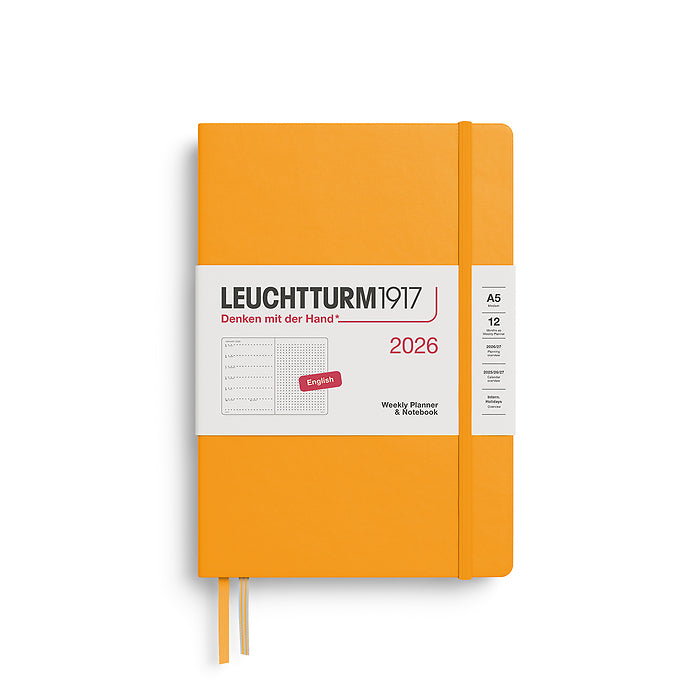 Leuchtturm 1917 Weekly Planner & Dotted Notebook Hardcover Medium (A5) 2026