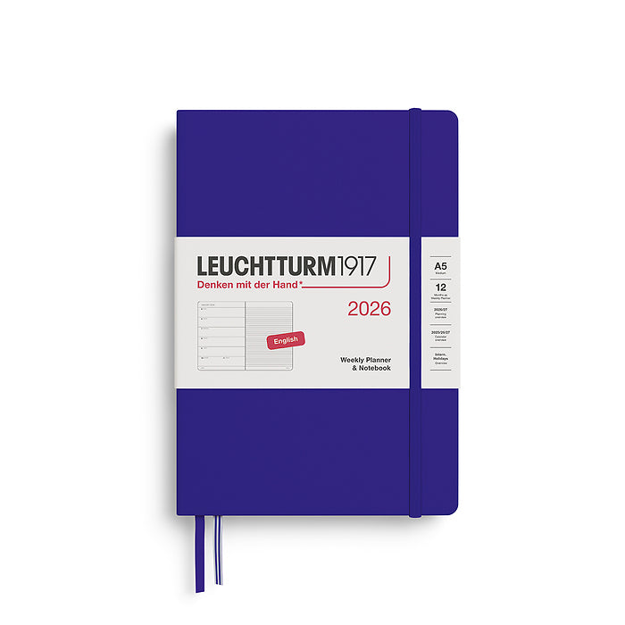 Leuchtturm 1917 Weekly Planner & Notebook Hardcover Medium (A5) 2026