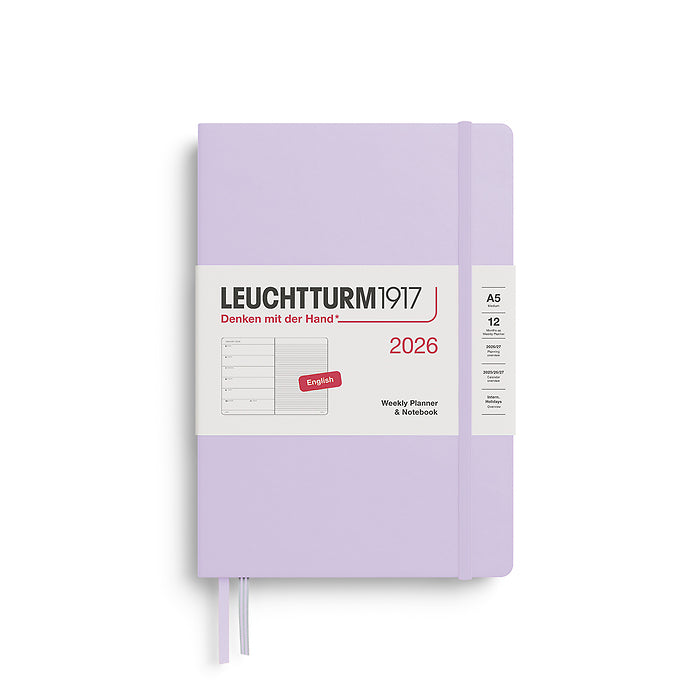Leuchtturm 1917 Weekly Planner & Notebook Hardcover Medium (A5) 2026