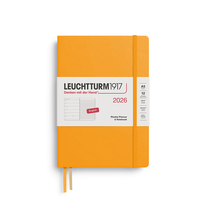 Leuchtturm 1917 Weekly Planner & Notebook Hardcover Medium (A5) 2026