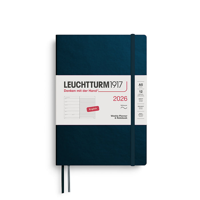 Leuchtturm 1917 Weekly Planner & Notebook Softcover Medium (A5) 2026