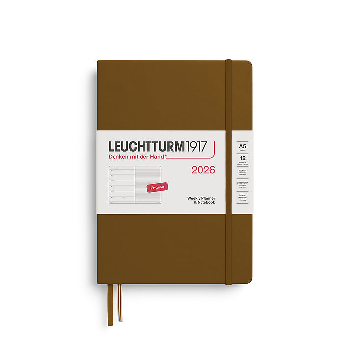 Leuchtturm 1917 Weekly Planner & Notebook Hardcover Medium (A5) 2026