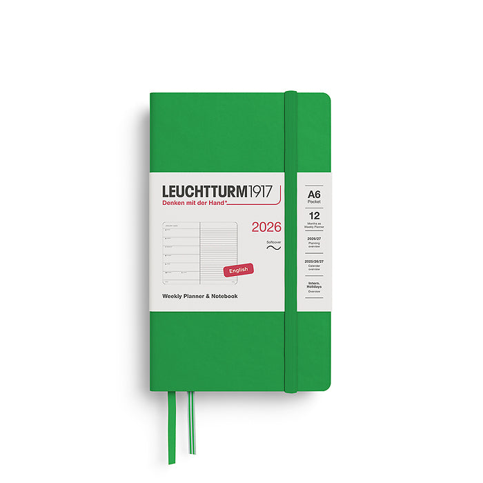Leuchtturm 1917 Weekly Planner & Notebook Softcover Pocket (A6) 2026