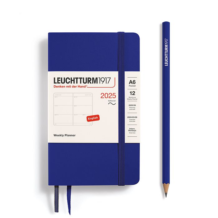 Leuchtturm 1917 Weekly Planner Softcover Pocket (A6) 2025