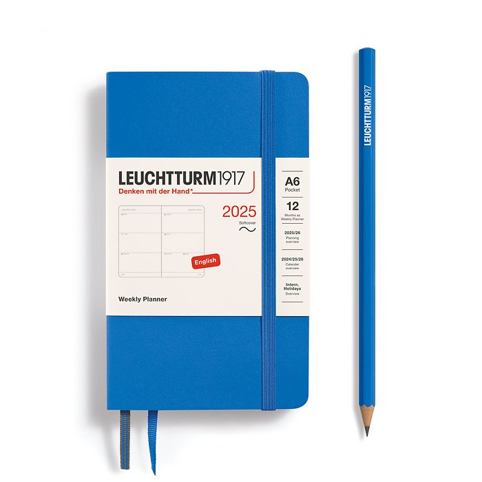 Leuchtturm 1917 Weekly Planner Softcover Pocket (A6) 2025