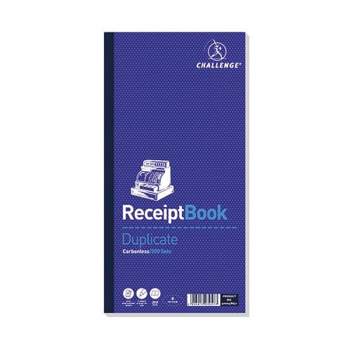 Challenge Taped Duplicate Book Gummed Sheets with Carbon Receipt 4-to-View