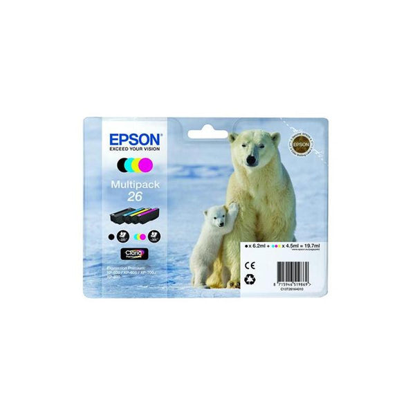 Epson 26 Ink Cart M-pack Pk4 T26164010