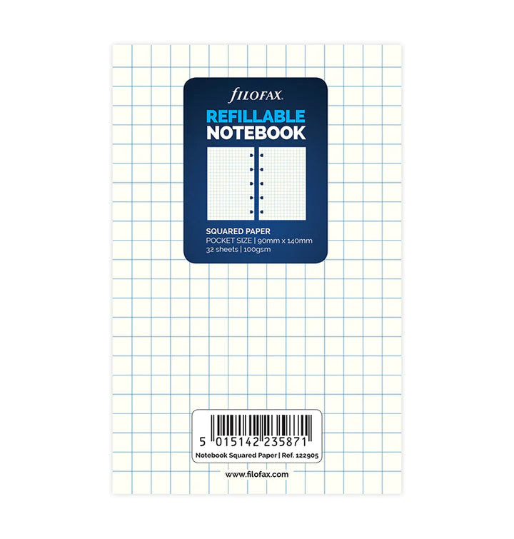Filofax Refillable Notebook Paper