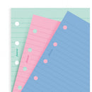 Filofax Fashion coloured ruled notepaper