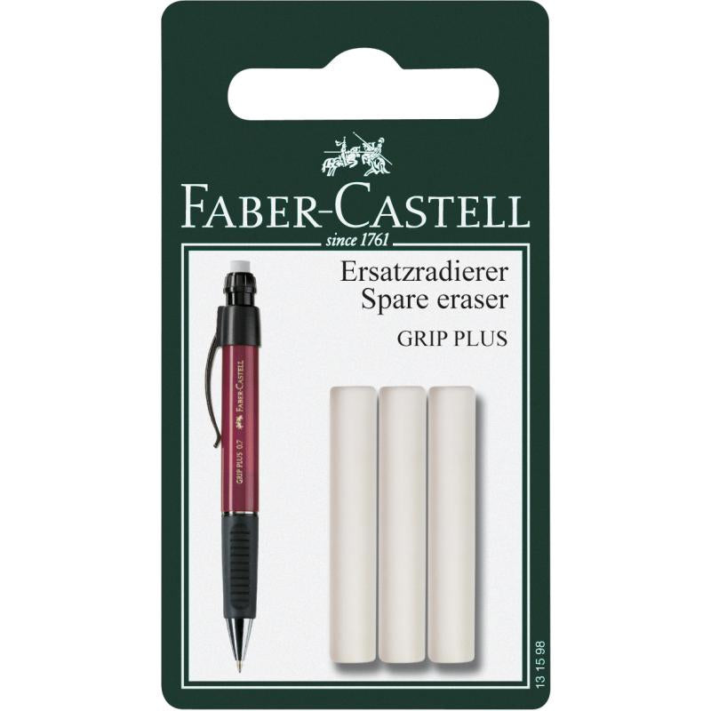 Faber-Castell Grip Plus Spare Erasers (Pk 3)