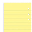Filofax Yellow ruled notepad