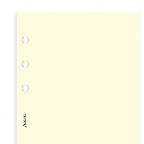 Filofax Cotton cream plain notepaper