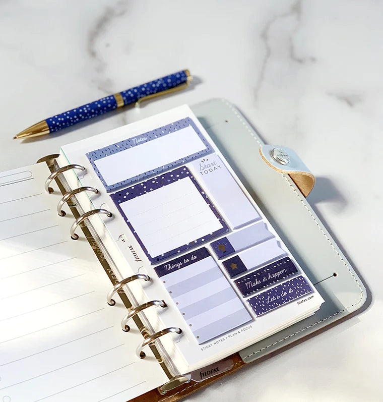 Filofax Indigo Sticky Notes