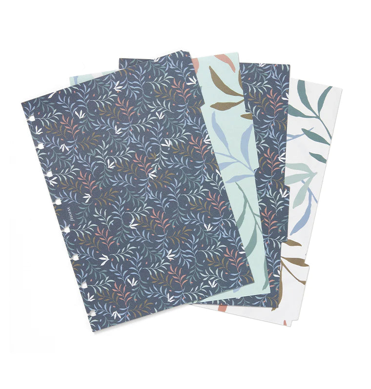Filofax Refillable Notebook A5 Botanical Dividers