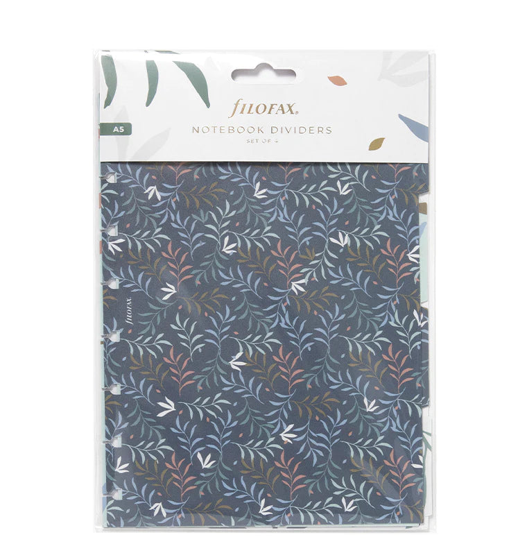 Filofax Refillable Notebook A5 Botanical Dividers