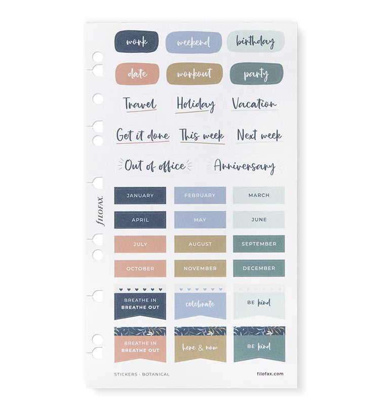 Filofax Botanical Stickers