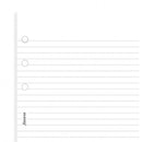 Filofax White ruled notepaper value pack