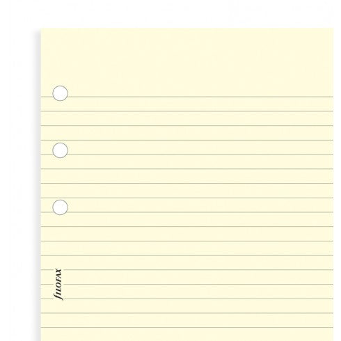 Filofax Cotton cream ruled notepaper