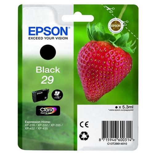 Epson No.29 InkJet Cart Blk C13T29814010
