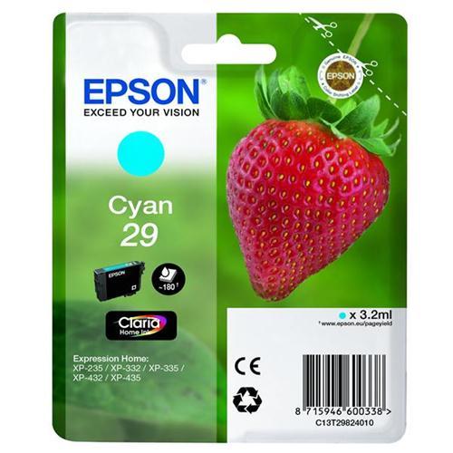Epson No29 InkJet Cart Cyan C13T29824010