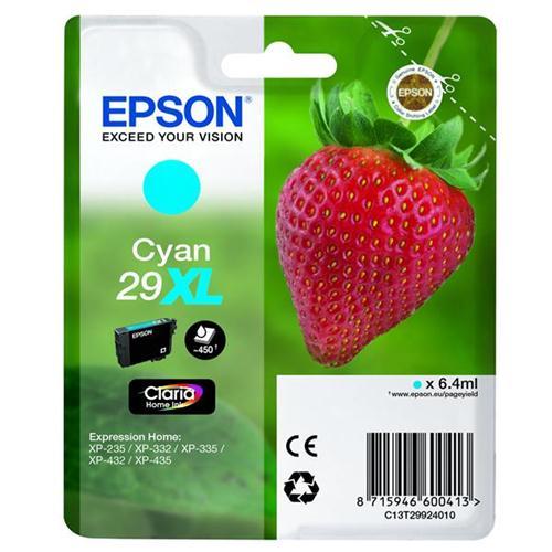 Epson No.29XL IJ Cart Cyan  C13T29924010