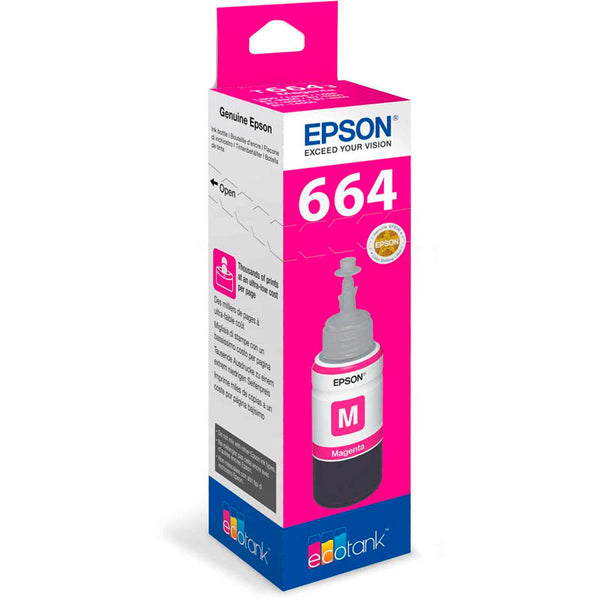 Epson T6643 EcoTank Ink Bottle Page Life 650pp 70ml Magenta
