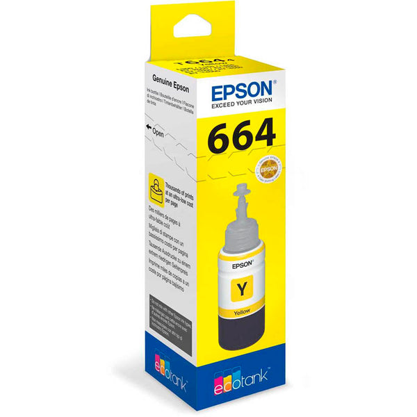 Epson T6644 EcoTank Ink Bottle Page Life 6500pp 70ml Yellow