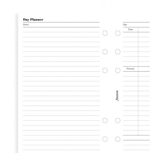 Filofax Day planner undated