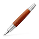 Faber-Castell E-Motion Wood with Chrome Fountain Pen