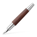 Faber-Castell E-Motion Wood with Chrome Fountain Pen
